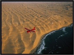 Namibia, Pustynia, Morze, Samolot